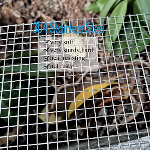 image for Upgraded 2PACK SS Wire Mesh, 4 Mesh Completely Welded, 12 X 24 in(310m