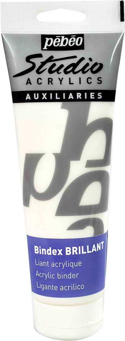 Pebeo Studio Acrylics Auxiliaries, Bindex Acrylic Binder, 250 ml