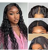 5x5 Hd Lace Closure Wigs Human Hair for Black Women, LEhan 180% Density Deep Wave Lace Front Wig ...