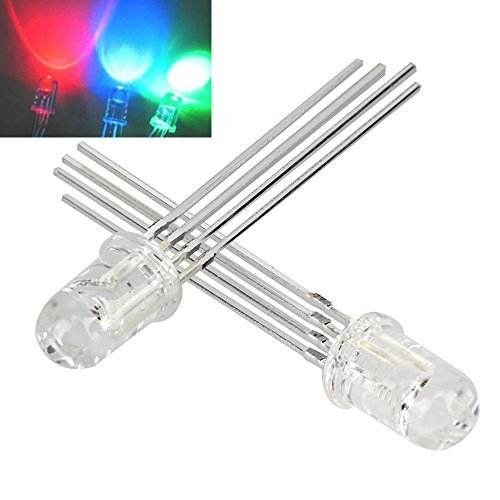 Lot De 100 LED RVB 5mm Multicolores – Haute Luminosité, Rouge/bleu/vert