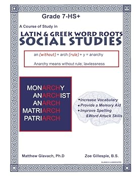 Paperback Latin & Greek Word Roots: Social Studies Book
