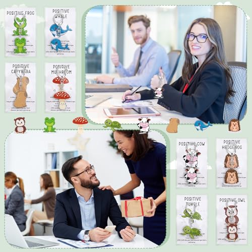 Image of Landical Positive Animal Keychains Bulk, Back to School