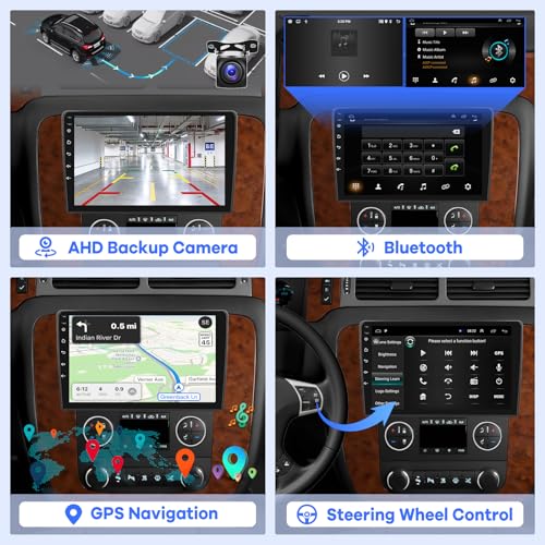 Radio con pantalla de 10 pulgadas para Chevy Silverado miniatura 6