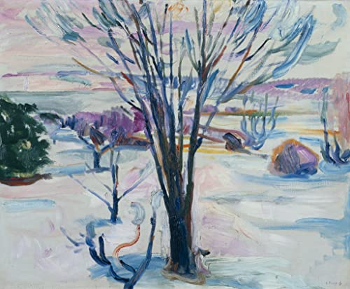 Tableau Paysage d'hiver Edvard Munch Impression Art Mural Chambre