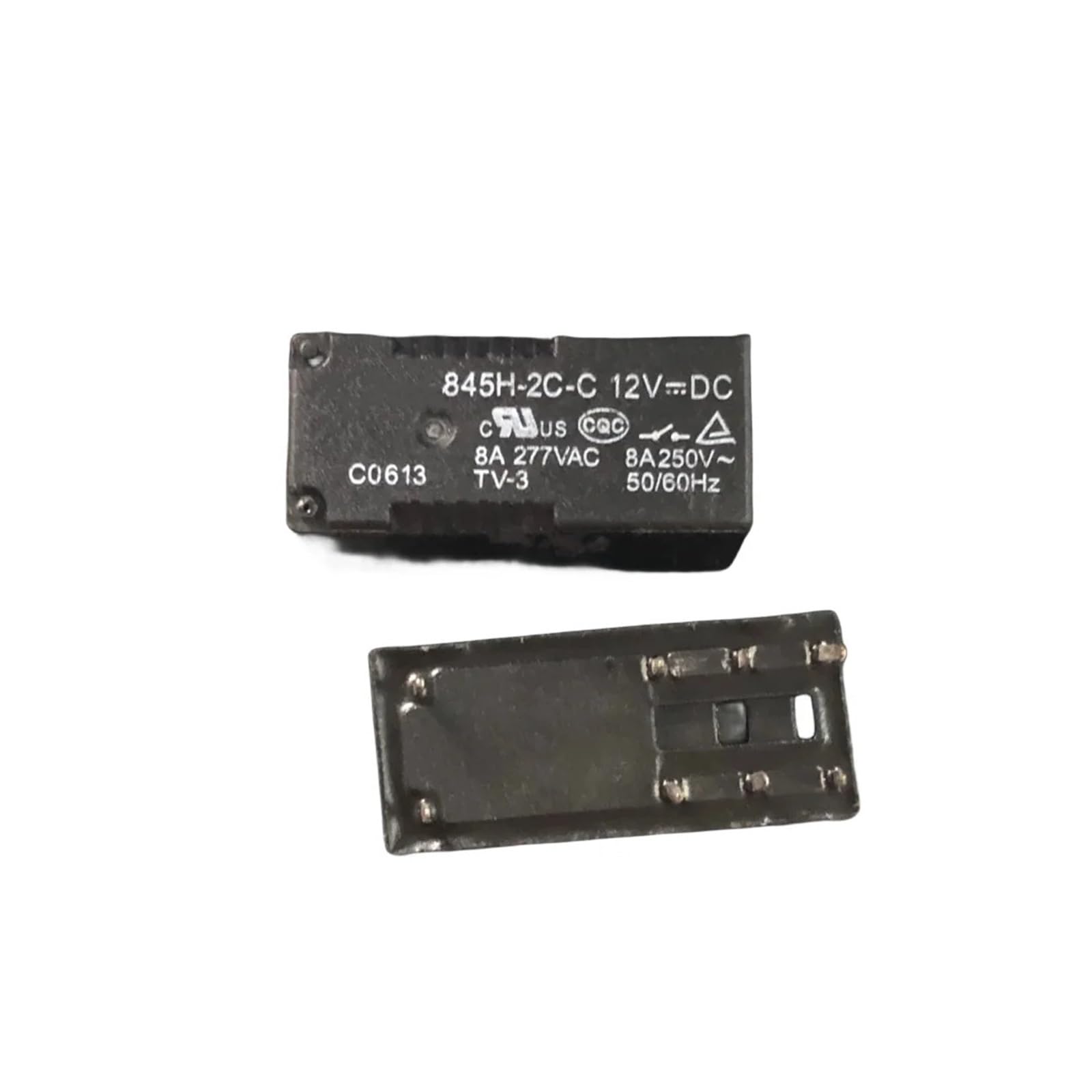 845H-2C-C 12VDC 24VDC TV-3 8 Fuß 8A Relais 845H-2C-C-12VDC 845H-2C-C-24VDC (Size : 12v)