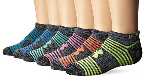 Under Armour Girls Essential Twist 2.0 No Show Socks (6 Pack)