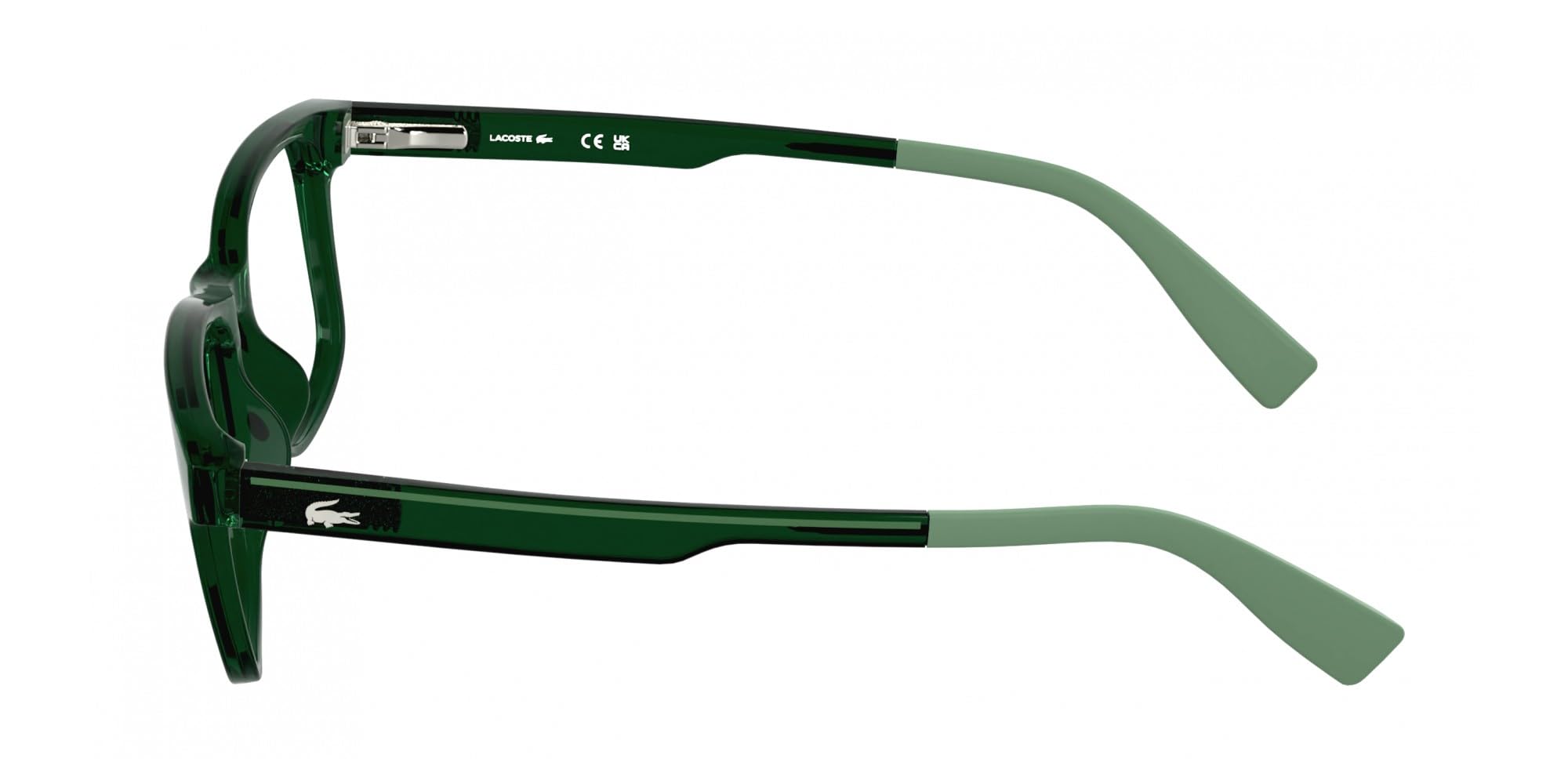 Lacoste L3663 301 TRANSPARENT GEEN 47/15/135 Ramka na okulary dla dzieci