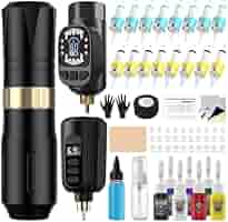 Amazon.com: Tattoo Gun Kit Wireless Tattoo Machine Pen Kit