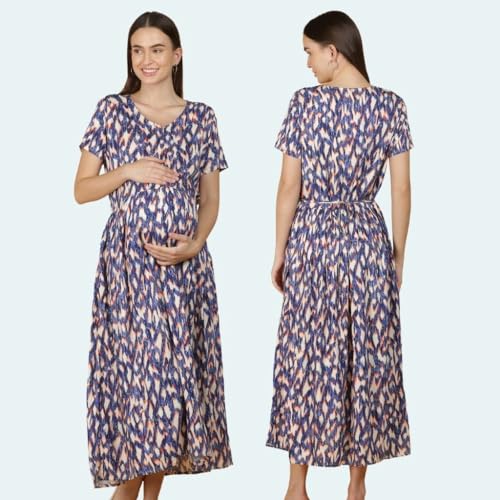 Image of Morph Maternity | Maternity Dresses for Women | Fits During Pregnancy & Post Pregnancy | Back Tie to Adjust