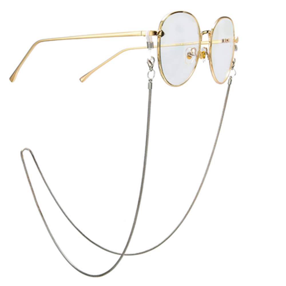 darlinghugSimple Eyeglass Holder Necklace, Eyeglass Straps for Men，Reading Glasses Chain, Glasses String, Sunglass Retainer, (Non-fading)