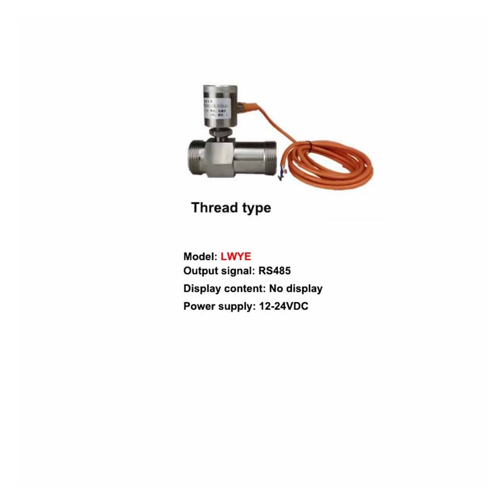 Metro De Flujo UltrasóNico, 1 ordenador personal Transmisor de sensor de medidor de turbina de turbina ultrasónica RS485 24VDC for agua con aceite comestible de metanol cerveza diesel gasolina leche a