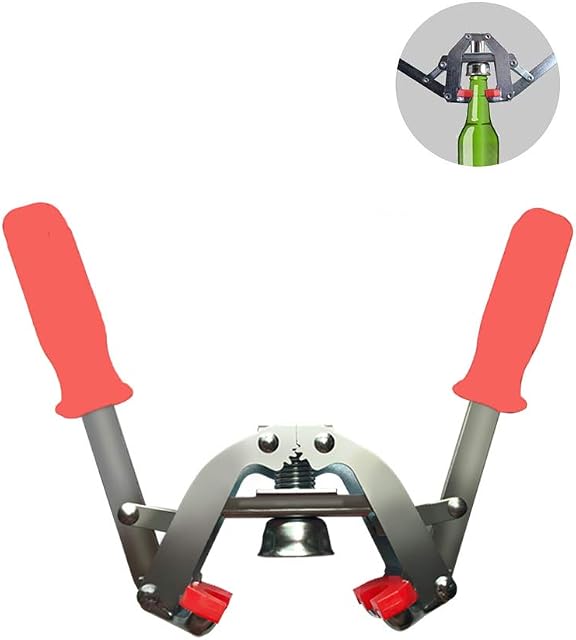 Bamboost Manual Bottle Capper Accessory for Home Brew Beer Making Lemonade Glass Bottles