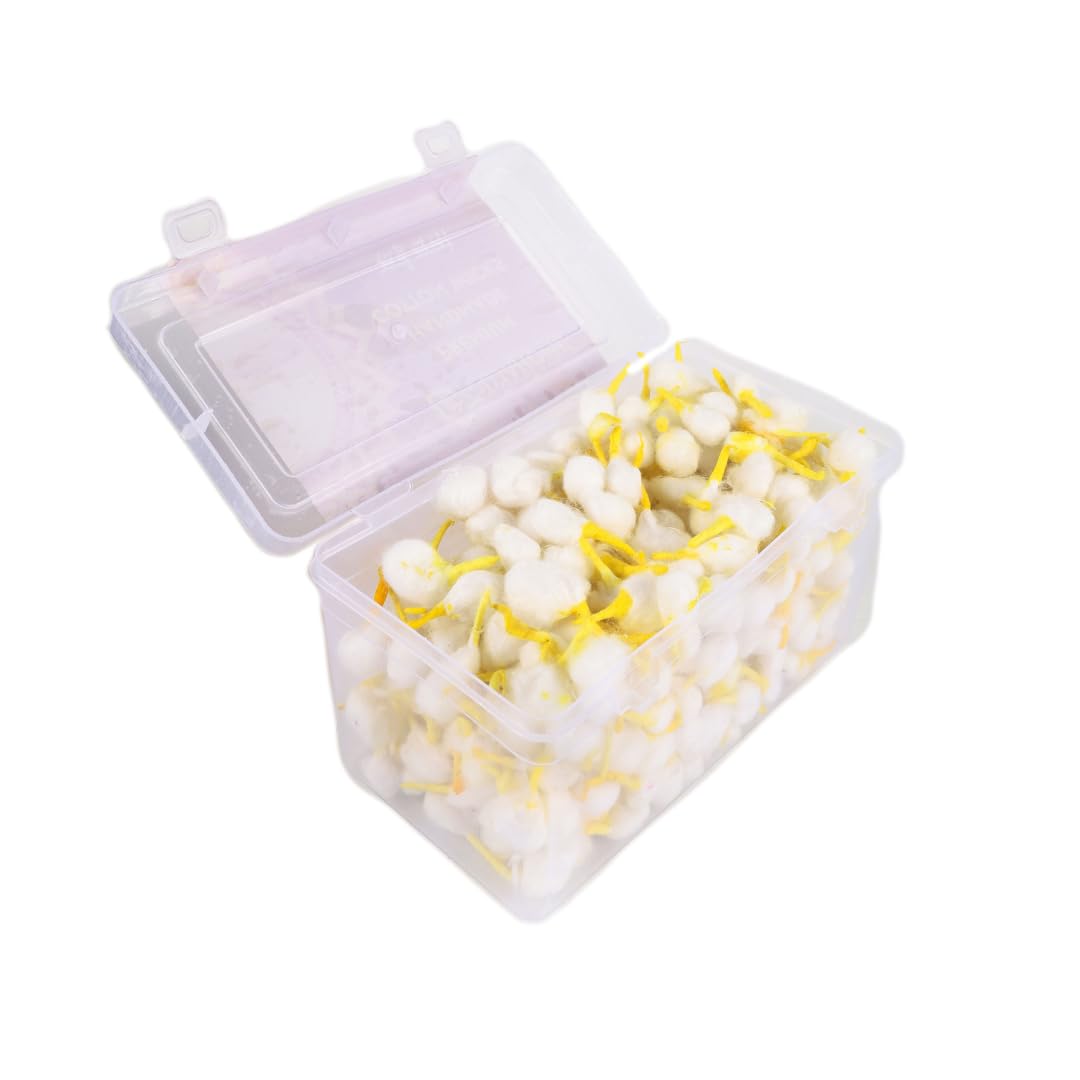 Pujahome Chandan Cotton Wicks for Puja | GOL Batti with Yellow Tip- 500+ Pieces | Handmade GOL Batti for Diya, Pooja Aarti Navratri Home Décor and Meditation-image-25