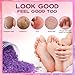 XIWEIOO Bath Salts for Soaking Himalayan Pink Bath feet soka sea Salt 3 Set Kit Lavender Orange Rose Scent Epsom Salt Tea Tree Oil Natural Soaking spa Set Christmas Gifts for Woman Mom Gifts Set