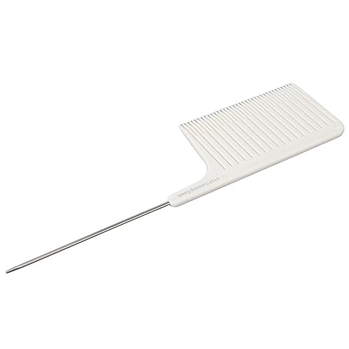 Miniatura 9 de Peine con reflejos para el cabello, peine profesional para estilista con cola de rata de acero inoxidable, diseño ergonómico, uso, material premium,