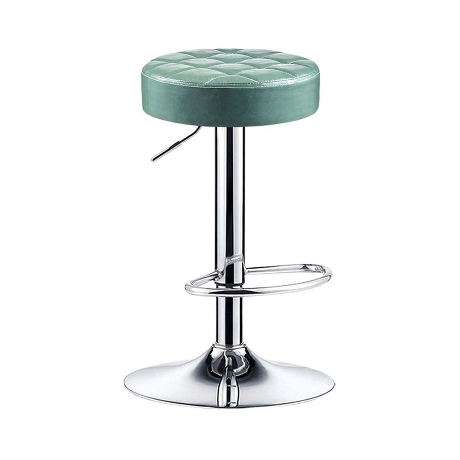 Tabourets de bar réglables 60-80cm en cuir PU et fer forgé pour salle à manger