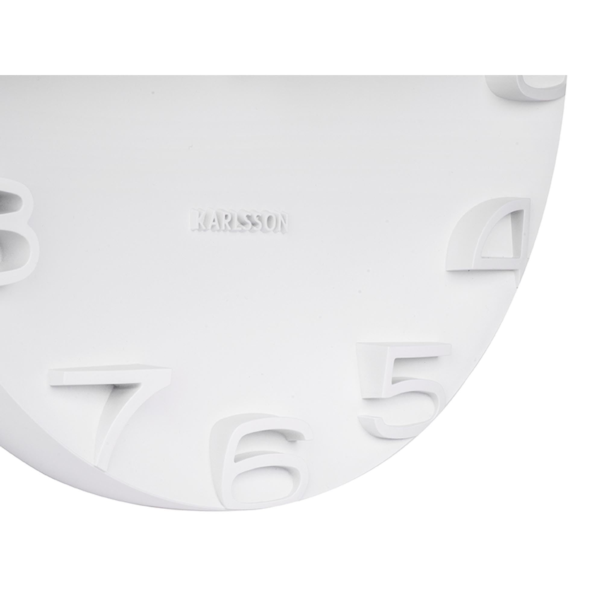 Karlsson KA5311WH On The Edge Orologio da Muro, Bianco