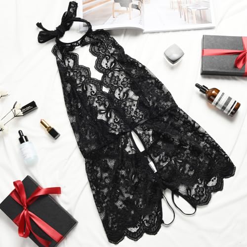 Image of Ababoon Women One Piece Lingerie Lace Sexy Baby Dolls Teddy Sleepwear