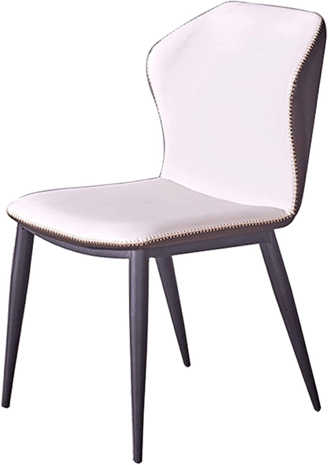 Chaises de salle manger en cuir blanc imperméables faciles à nettoyer pour éviter les taches