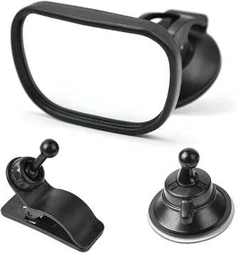 Kewucn Baby Car Mirror, Shatterproof Automotive Interior Rearview Baby Observation Mirror, Adjustable Child Safety Seat Rear View Mirror, Universal Accessories for Most Cars