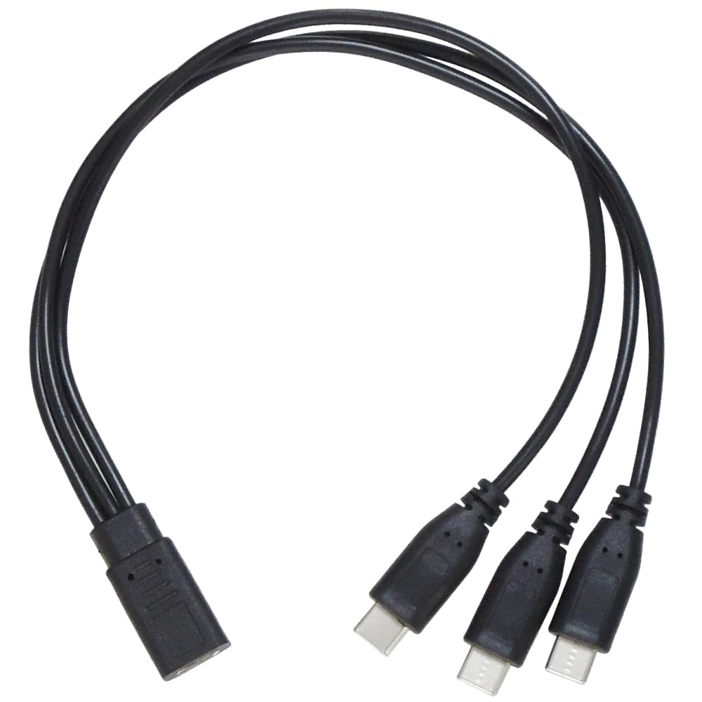 Amazon.co.jp: KAUMO USB Type-C 3分岐 電源専用 ケーブル (USB-Cメス