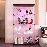 【Presentación segura y elegante para tus tesoros】 Admire y proteja sus colecciones más valiosas con este escaparate de cristal equipado con dos puertas seguras y una cerradura. Este mueble de presentación le permite exponer libros, coleccionables, modelos pequeños o vinos en un estuche transparente y protegido de accesos no deseados, además de añadir un toque de elegancia refinada a su hogar.