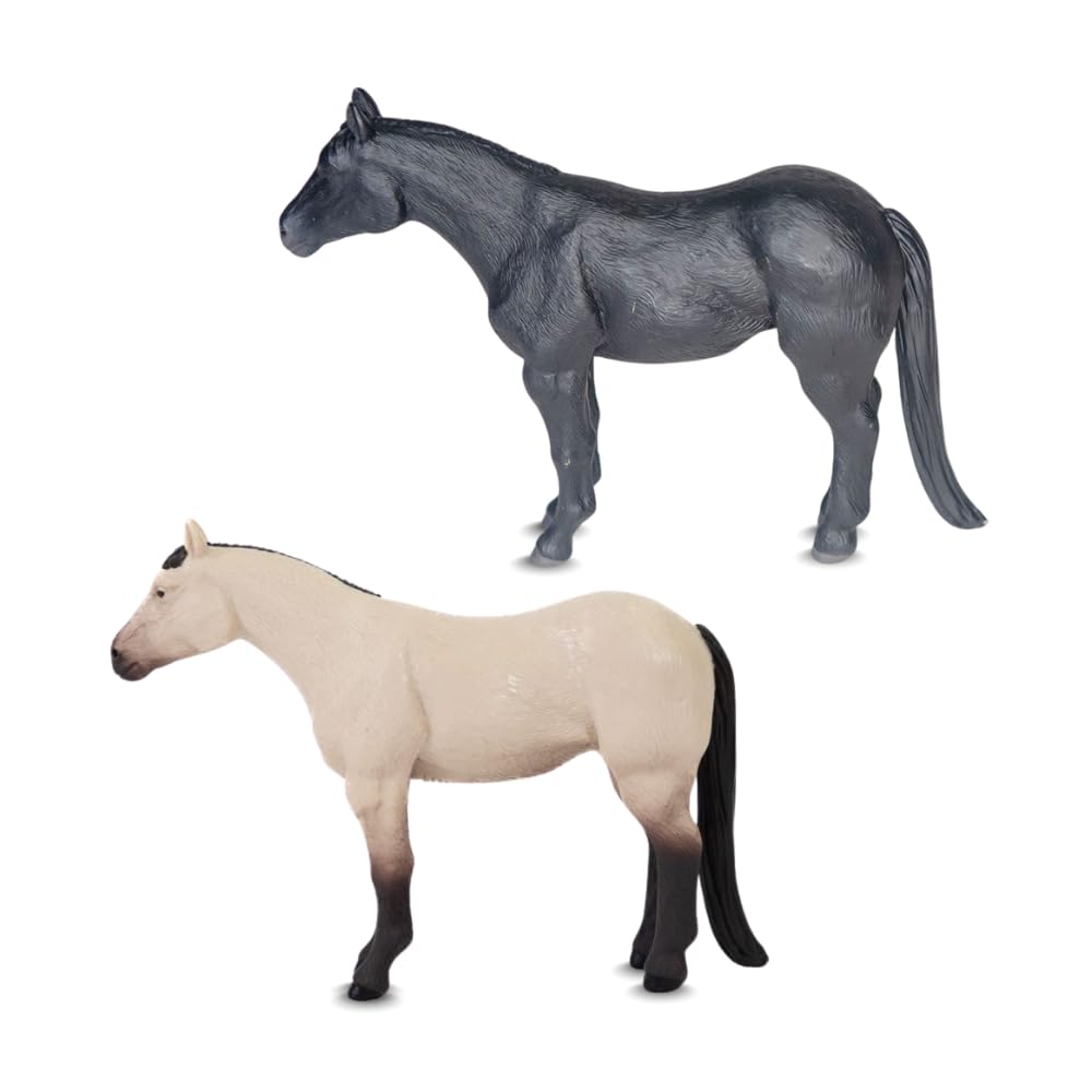 Amazon.co.jp: Little Buster Toys Quarter Horse Pack - Black and