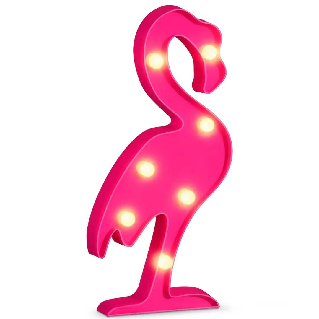 Chronos Mini Marquee Light - Flamingo Shape LED Light for Home, Festival, Events, Balcony, Birthday, Many Occasions Decoration (Pink)-image-18