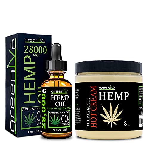 Hemp 28,000Mg + Hemp Hot Cream #TOP5