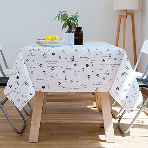 Nappe de table rectangle haut de gamme en lin coton naturel - 4