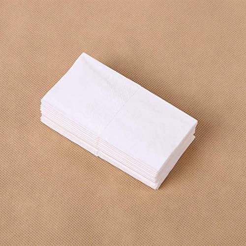 Image of Adaamya - 100 Pcs - 3 Ply Imported Light weight Pocket Hanky /Pocket Tissue Napkin Set - 10 Pulls Per Pack (White) (100)