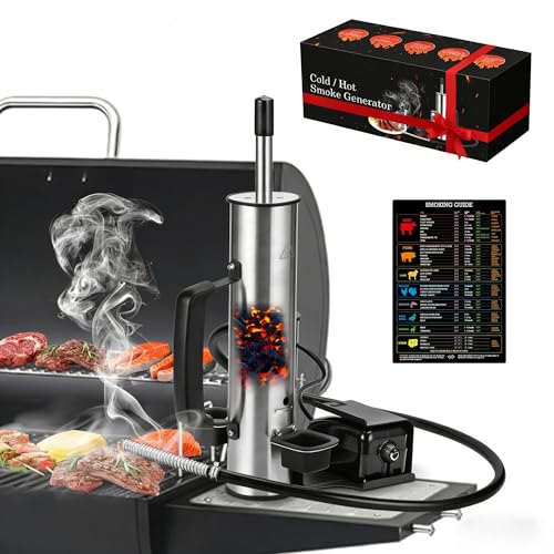 Portable Electric Smoke Generator, Adjustable Smoke Control, Fits 99% Pellet