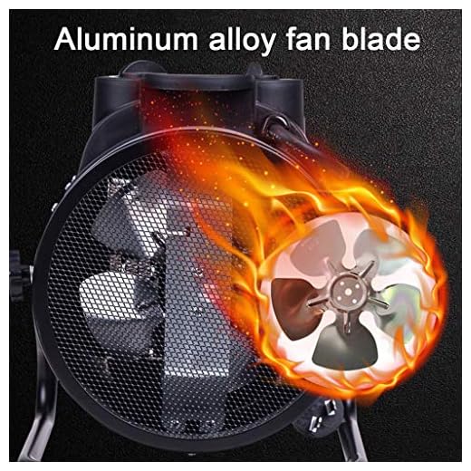 WILK Industriell elektrisk värmefläkt 2000/3 000 watt luftvärmare med termostat Silent Waterproof 3 hastigheter för hushåll växthus verkstad garage