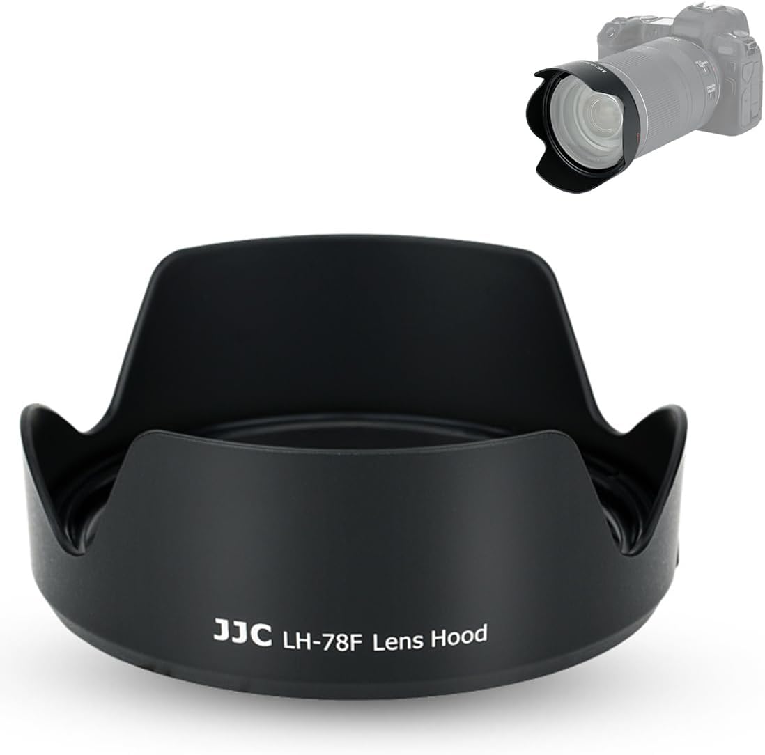 JJC Lens Hood for Canon RF 24-240mm F4-6.3 is USM on EOS R6 R5 RP R Camera, Reversible Lens Shade Replace Canon EW-78F Hood