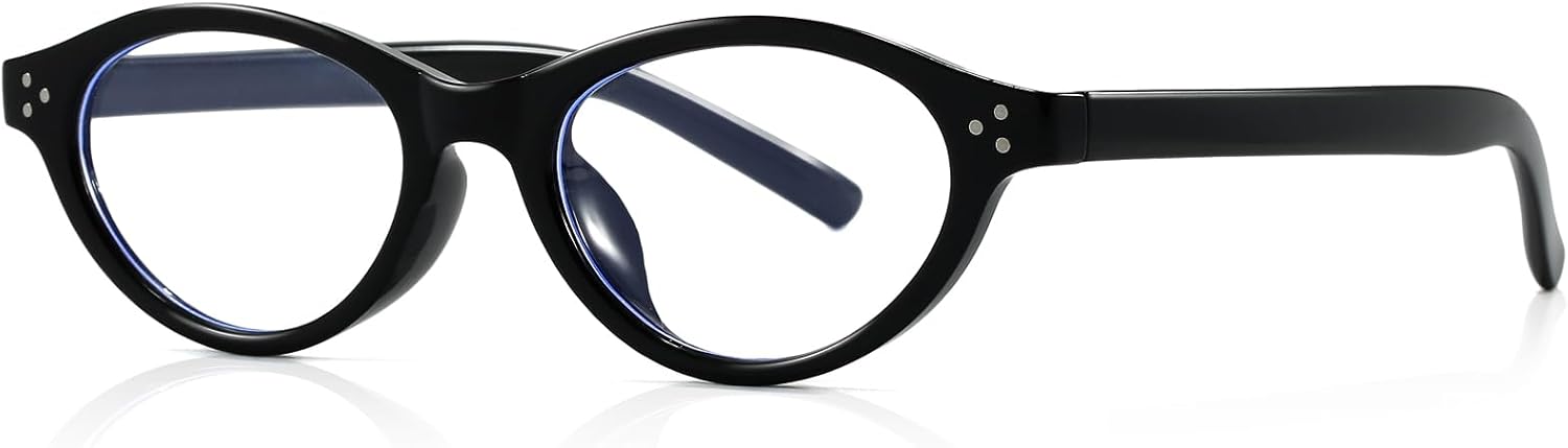 Fashion Oval Blue Light Glasses for Women 90s Vintage Eyeglasses