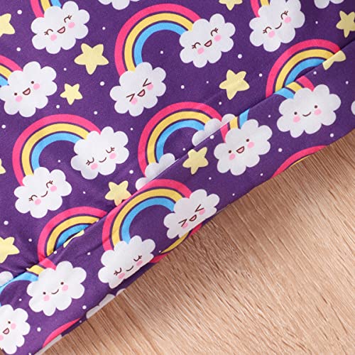 Nubeehoho Toddle Girls Rainbow Sweatershirts For Girls Sweater Casual Pullover Crewneck Winter Long Sleeve Shirts Clothes 5T #TOP4