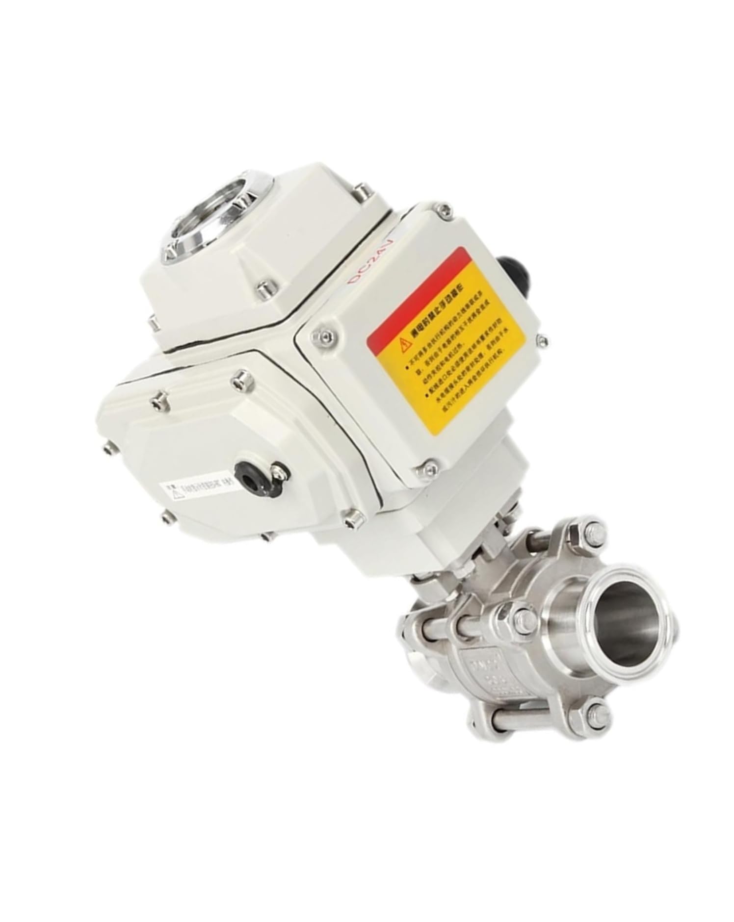 DN15 2-Way Motorized Ball Valve - Stainless Steel Q911F-16P with Tri Clamp Ferrule Type(220vac)
