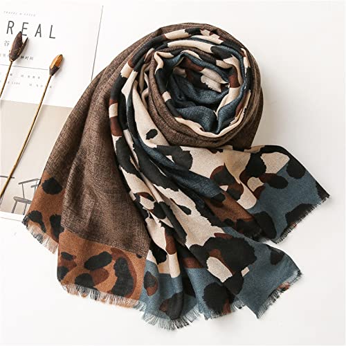 ANKOMINA Women's Soft Leopard Print Scarf Long Lightweight Fall Winter Fashion Shawl Wraps2