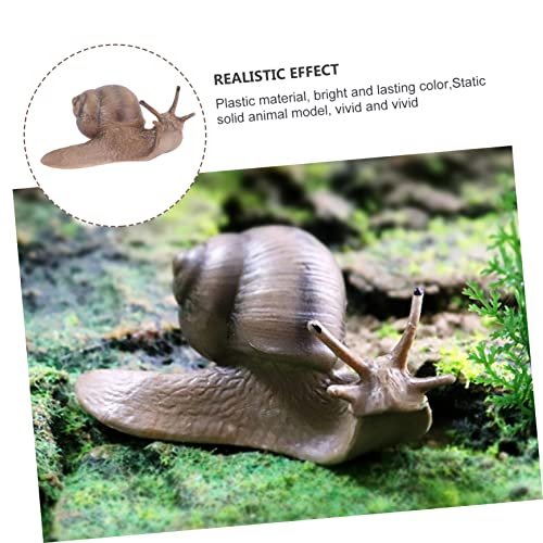 Abaodam 1 Peça Caracol Micro Paisagem Caracol Gramado Ornamento Caracol Figura Caracol Estátua Estat