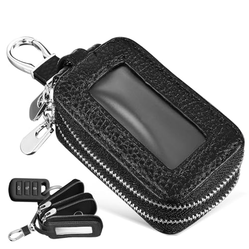 Estuche para llaves de coche contra arañazos con doble compartimento