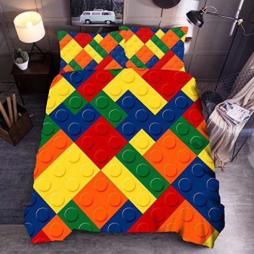 Housse de couette 3D multicolore 228x228 pour raviver une chambre terne