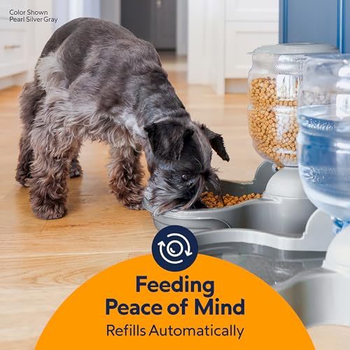 Petmate Replendish Gravity Feeder, 5 lb, Blue, Made in USA by Petmate - Image 6