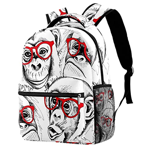 Sac à dos livres d'école singe pour sorties scolaires filles