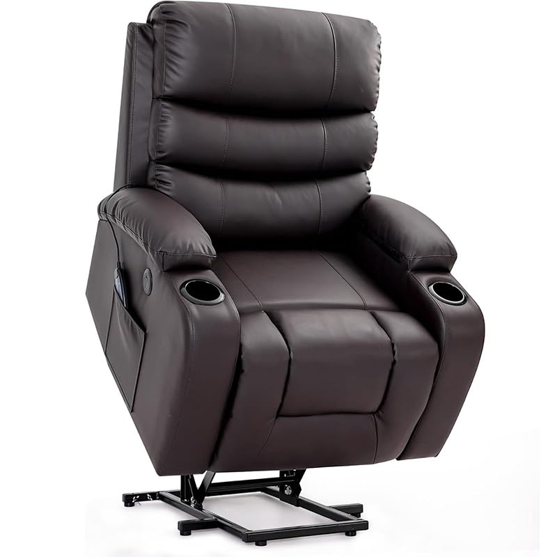 Sillón masajeador eléctrico piel PU color único miniatura 1