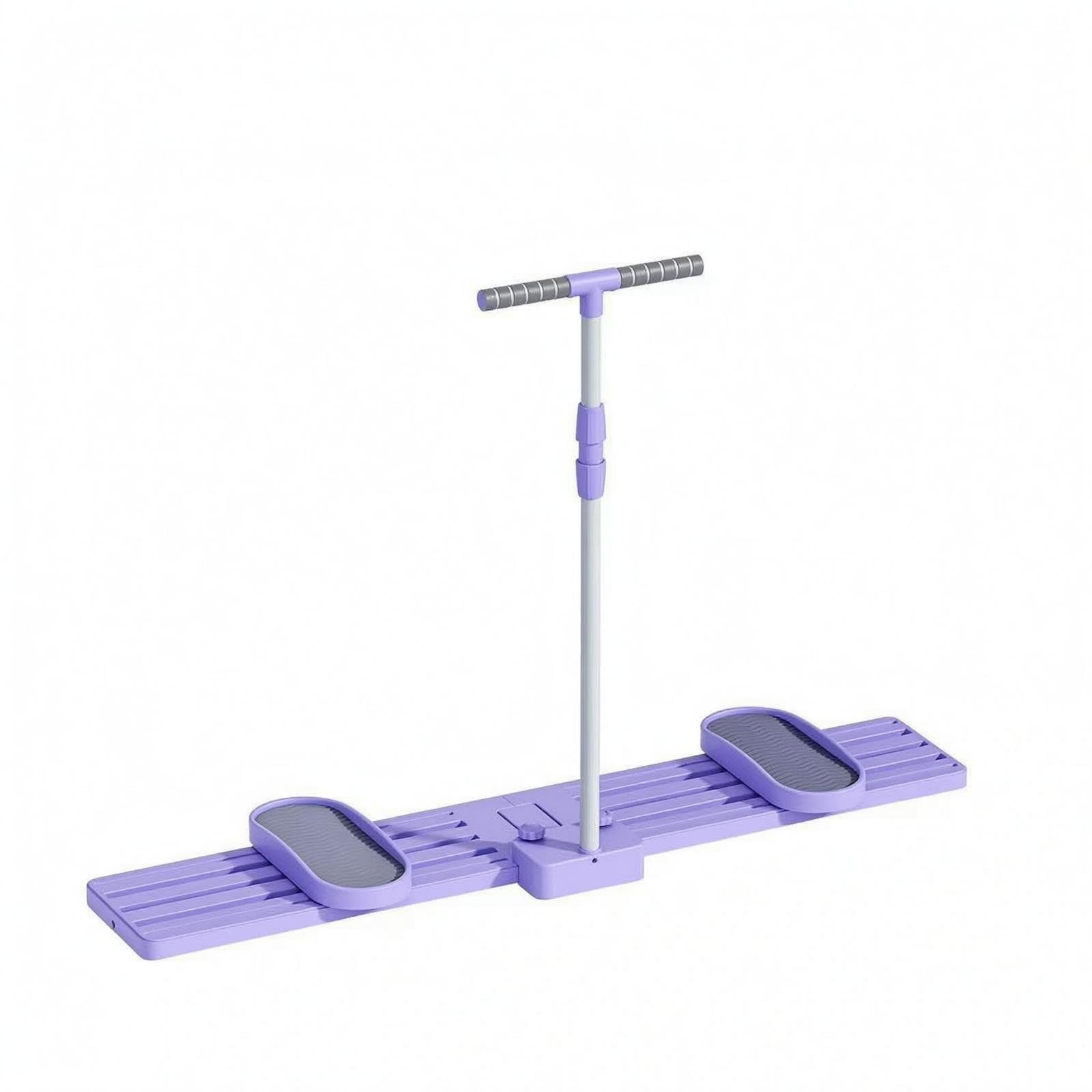 Foldable Ski Non-Slip Sliding Ski Machine Textured Pedals Fitness Equipment with Armrest-image-49