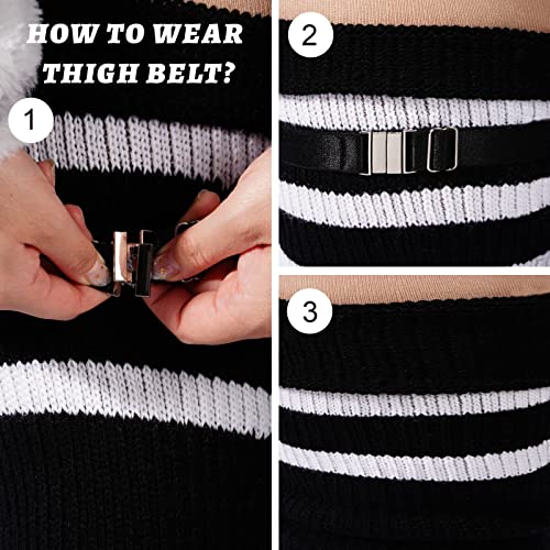 Plus Size Leg Warmers for Women, Long Knit Leg Warmers Over Knee Thigh High Sock3