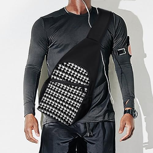 Bolso cruzado deportivo negro para adulto miniatura 7