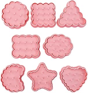 8Pcs Flower Waves Chocolate Cookie Kitchen Molds Cake Decorating Tools