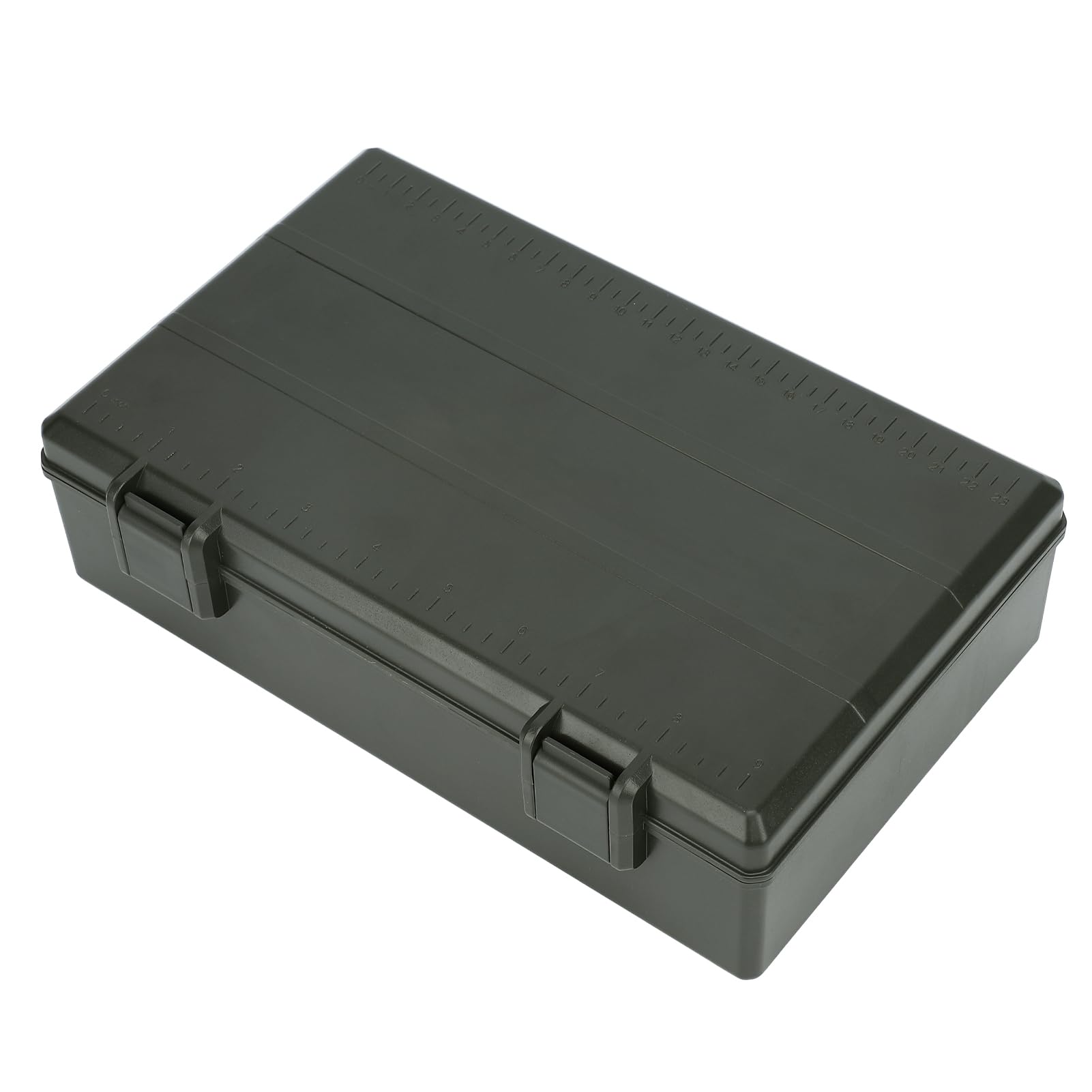 Caja de Aparejos de Pesca Organizador Multifuncional con Báscula para Almacenamiento de Equipos de Pesca de Carpa ABS + PC 258x172x75mm (Caja de almacenamiento de multifuncional)