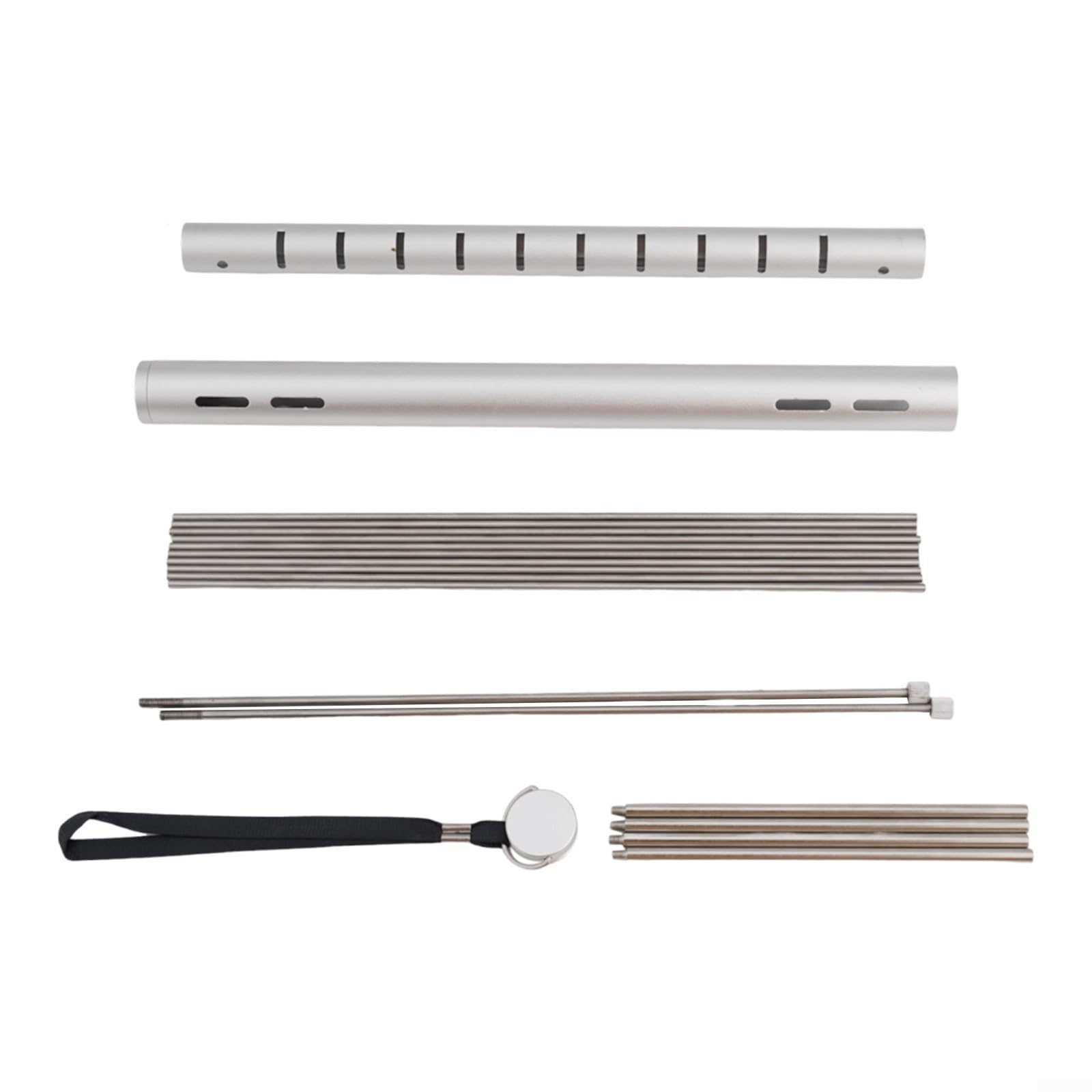 Parrilla de camping portátil de acero inoxidable ligera parrilla plegable de carbón con tubo de transporte para un fácil almacenamiento, ideal para cocinar al aire libre